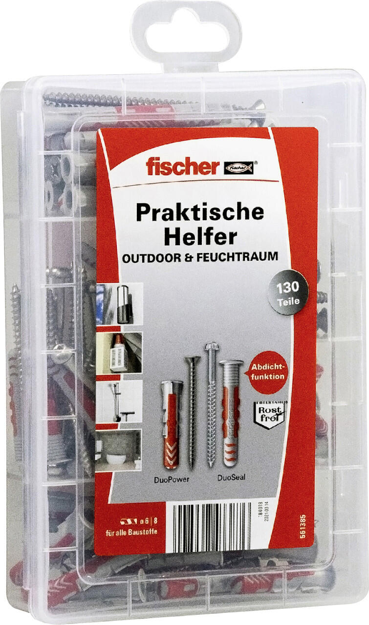 Fischer Meister-Box für Outdoor & Feuchtraum - 130 Stück