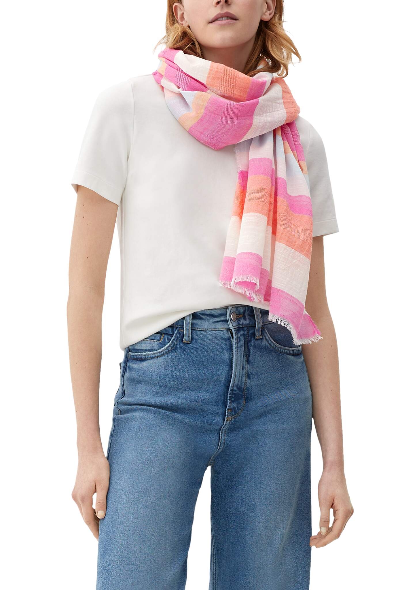 Écharpe Hiver S.Oliver Bébé Fille | Maille Épaisse Multicolore | Lavable Machine
