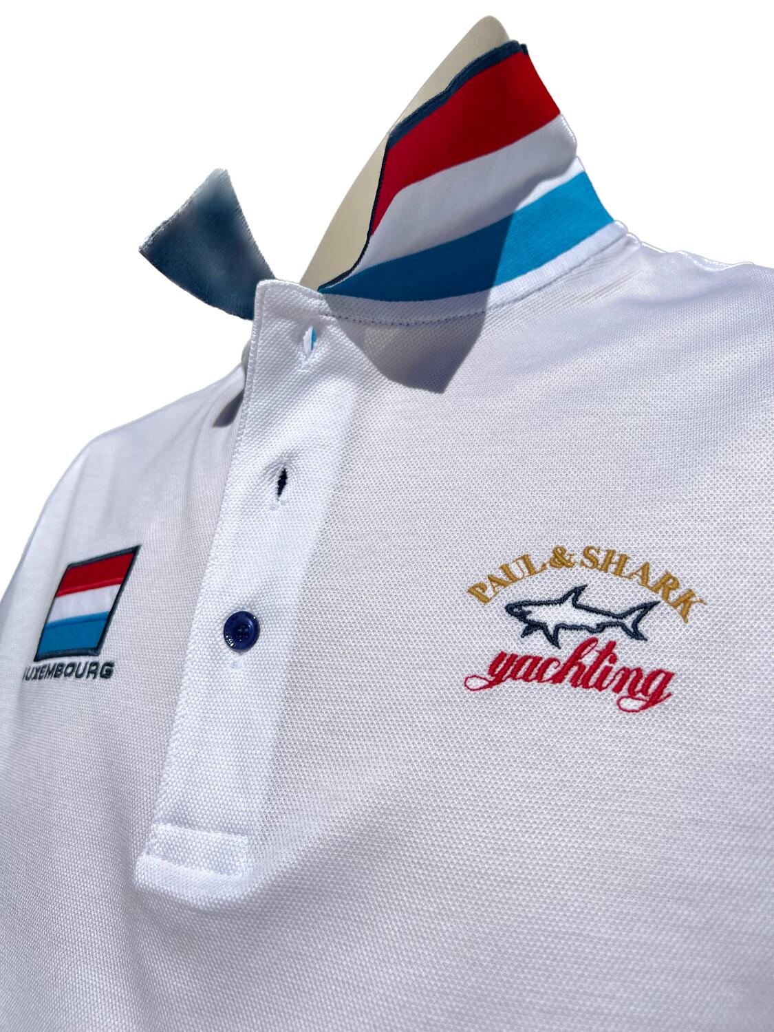 Paul Shark Paul Shark Luxembourg polo shirt in white Letzshop
