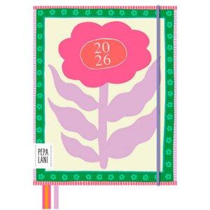 PPL.26001: Pepa Lani Flower Diary 2026 Pretty Flower