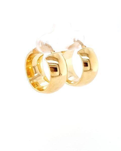 Creolen aus Gelbgold 18K, Durchmesser 1,5 cm