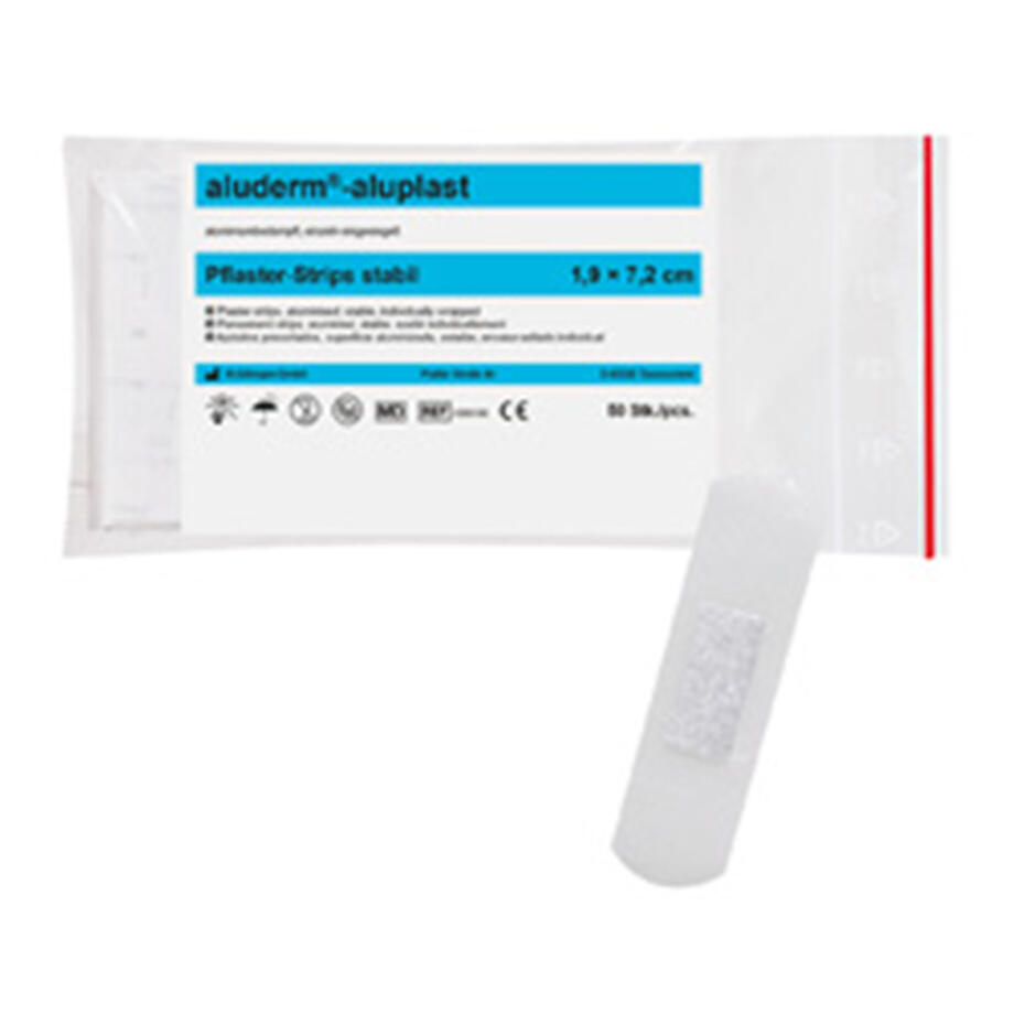 ALUDERM-ALUPLAST STRIPS, STABIL, 1.9 X 7.2 CM  50 ST.