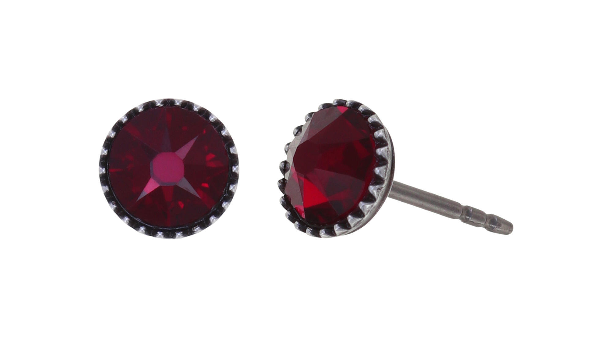 Stud earrings - Black Jack