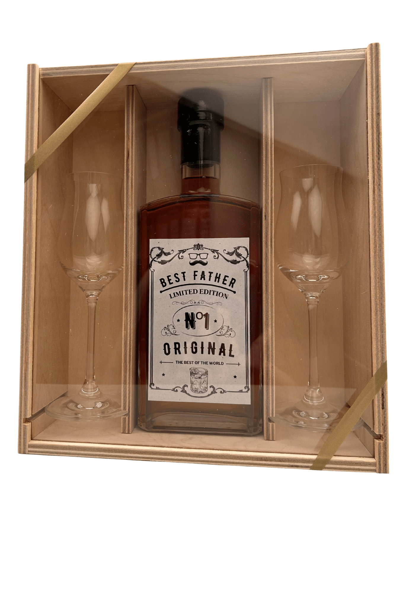 LIQ Poire Cognac 35% 50cl coffret + 2 verres