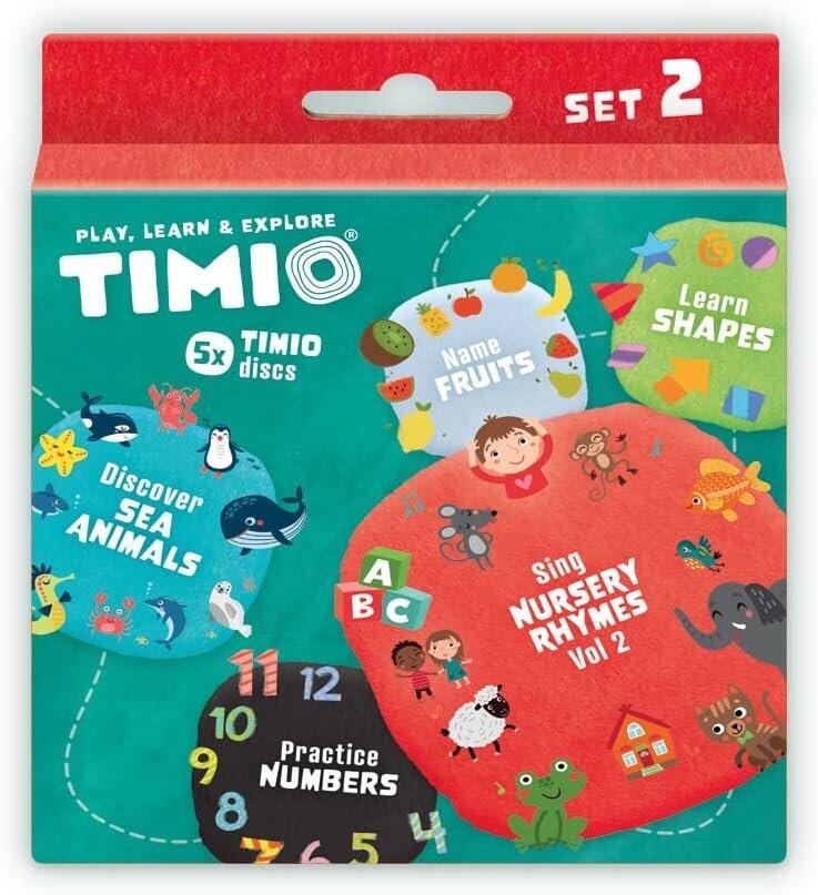 Timio Disc Set 2 - Zahlen, Kinderreime, Meerestiere, Formen und Früchte