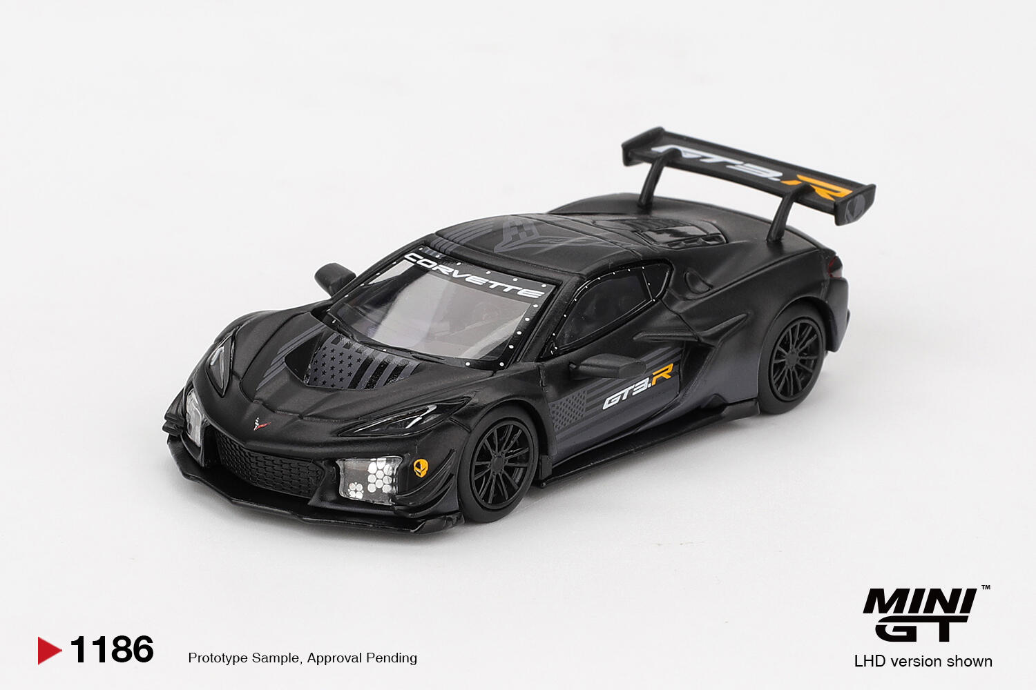 [Vorbestellbar] MINI GT - #MGT01186-L - Chevrolet Corvette Z06 GT3.R Road America Test Car - 1/64
