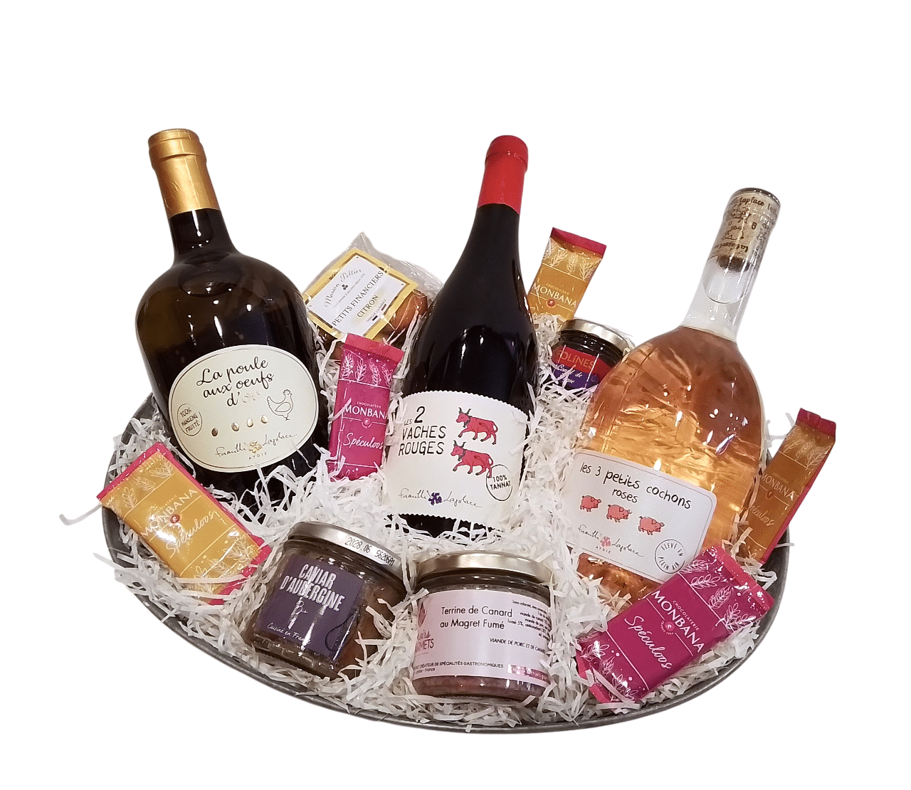 Corbeille Cadeau / Panier Garni " Basse-Cour " 