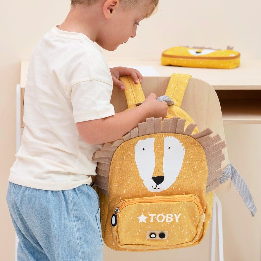 Personalisierter Kindergartenrucksack: Mr. Lion