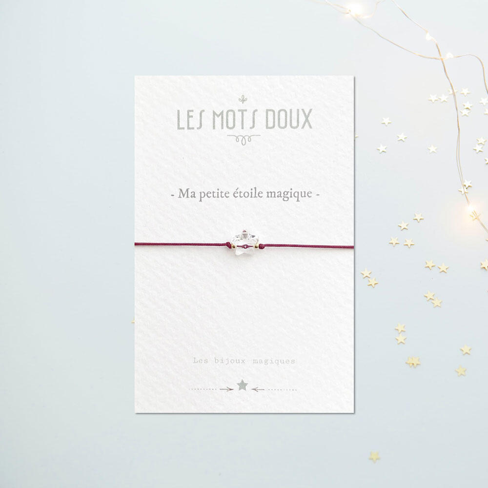 Ma petite étoile magique framboise Bracelet