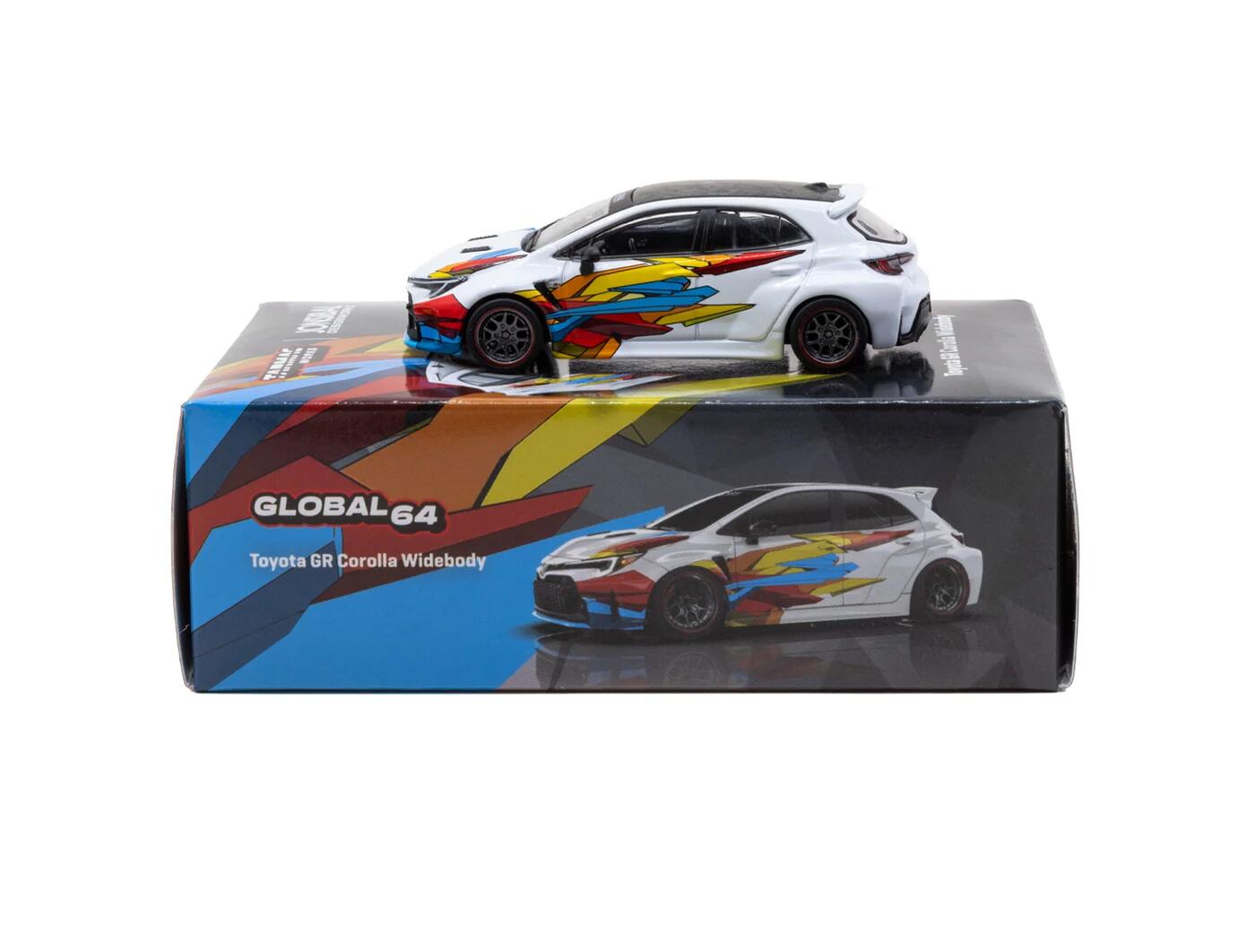 Tarmac Works - #T64G-063-WH - Toyota GR Corolla Widebody - White - Designed by Jon Sibal - 1/64 - (Unsealed)