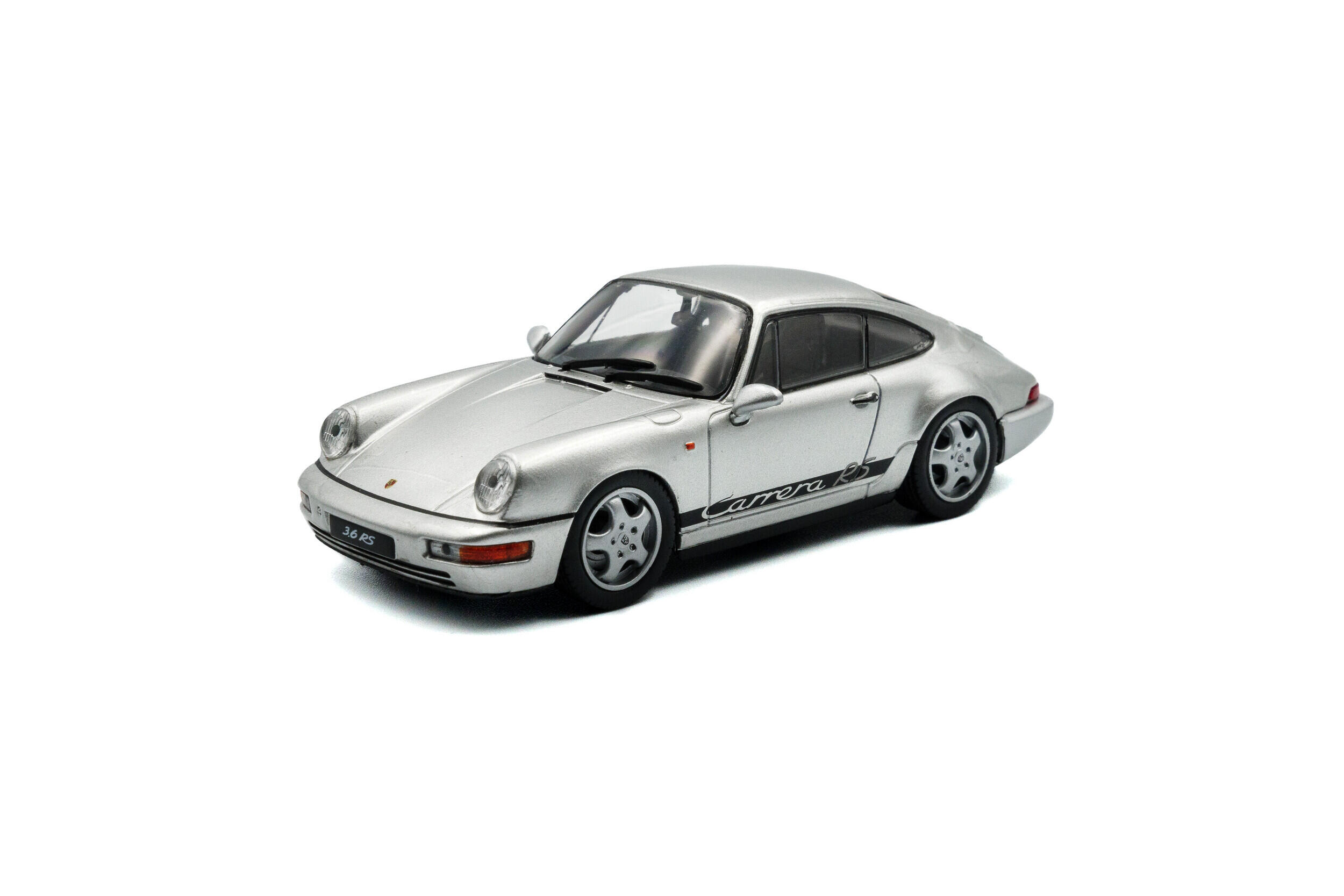 Solido - #S4312904 - Porsche 964 RS - argent avec rayures noires - 1/43