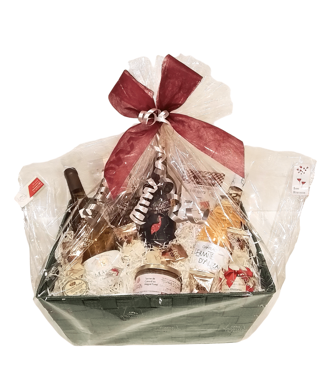 Corbeille Garnie "Vins et Gourmandises  