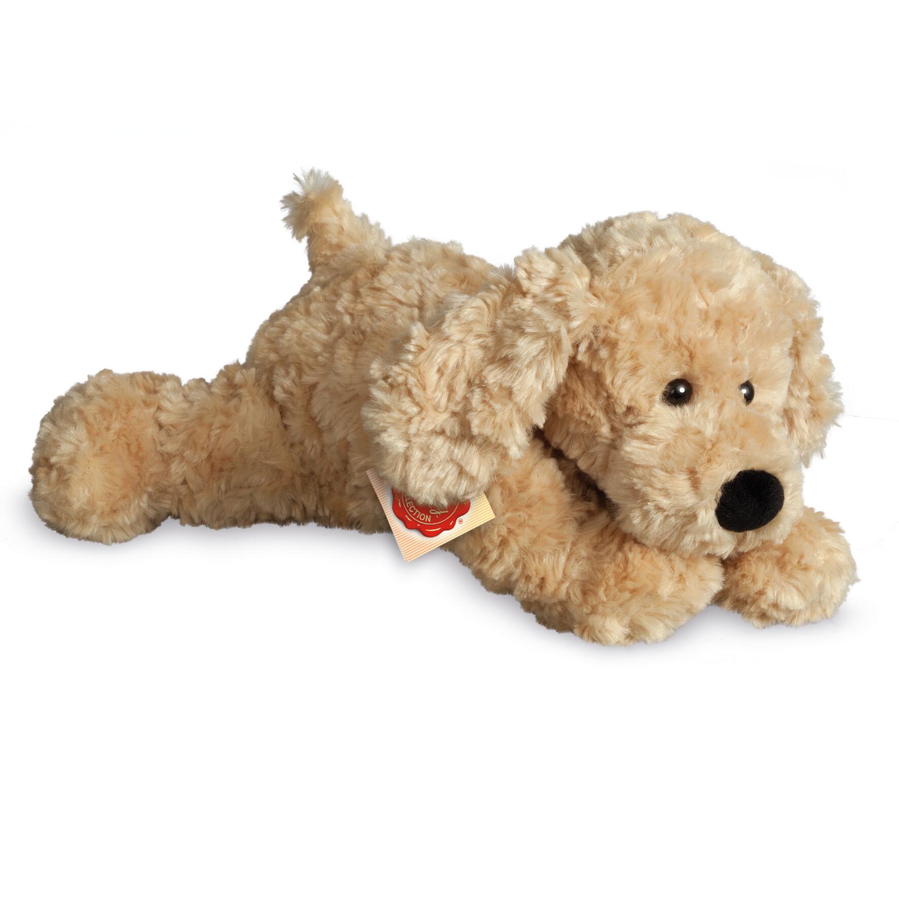 Schlenkerhund 28 cm beige