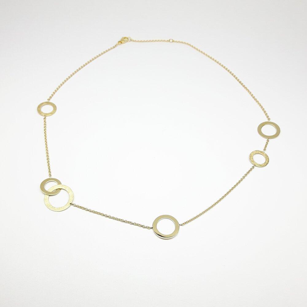 Collier aus 18kt Gelbgold handgefertigt. Unikat.