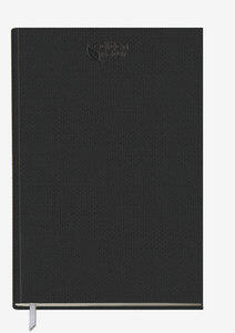 Chef-Timer Edition Natur Schwarz 2026 Terminplaner avec un calendrier journalier. Agenda au format DIN A5 — 1 jour par page. Espace supplémentaire pour les notes