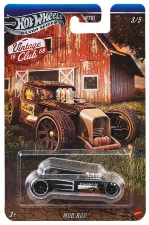 Hot Wheels Silver Series - # HRT81 JKY33 - Mod Rod - Vintage Club - échelle 1:64