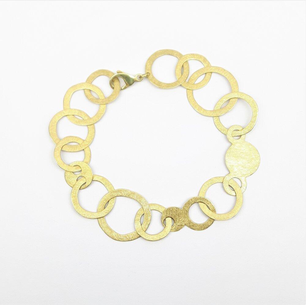 "clouds", Armband aus 18kt Gelbgold handgeschmiedet. Unikat.