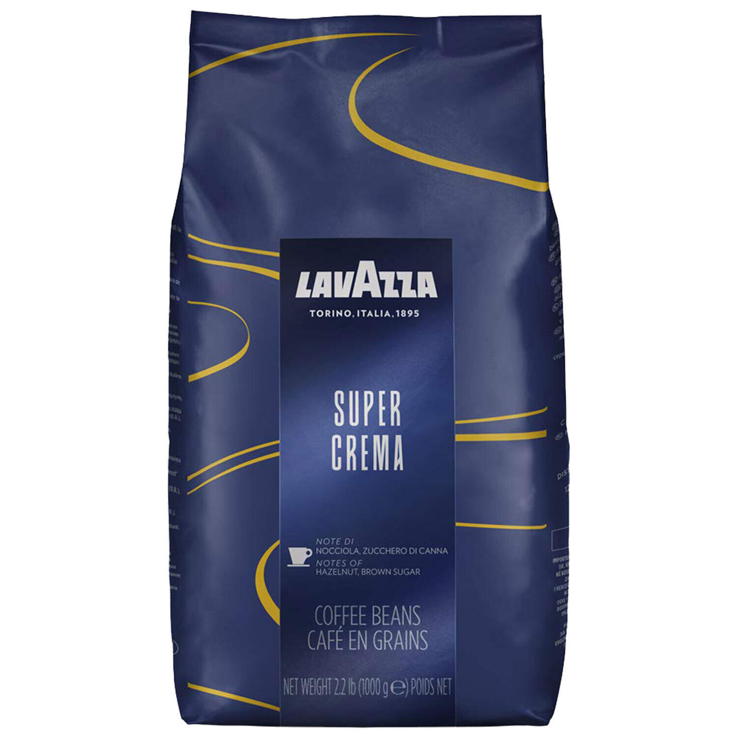 Lavazza Super Crema 1 kg pack, whole beans