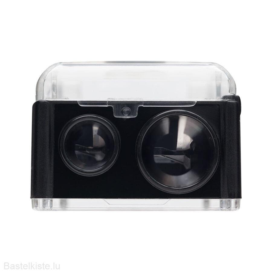 Taille-crayon à deux trous pour pastels délicats et crayons de couleur