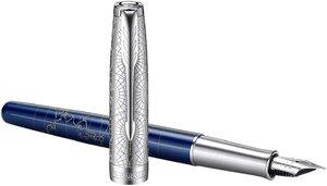 2054838: Stylo plume Sonnet Atlas Silver blue F