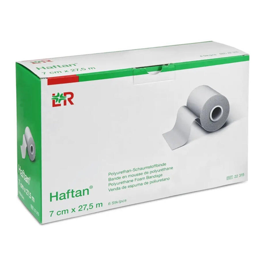 Bande adhésive Haftan sans latex, 7 cm x 27,5 m