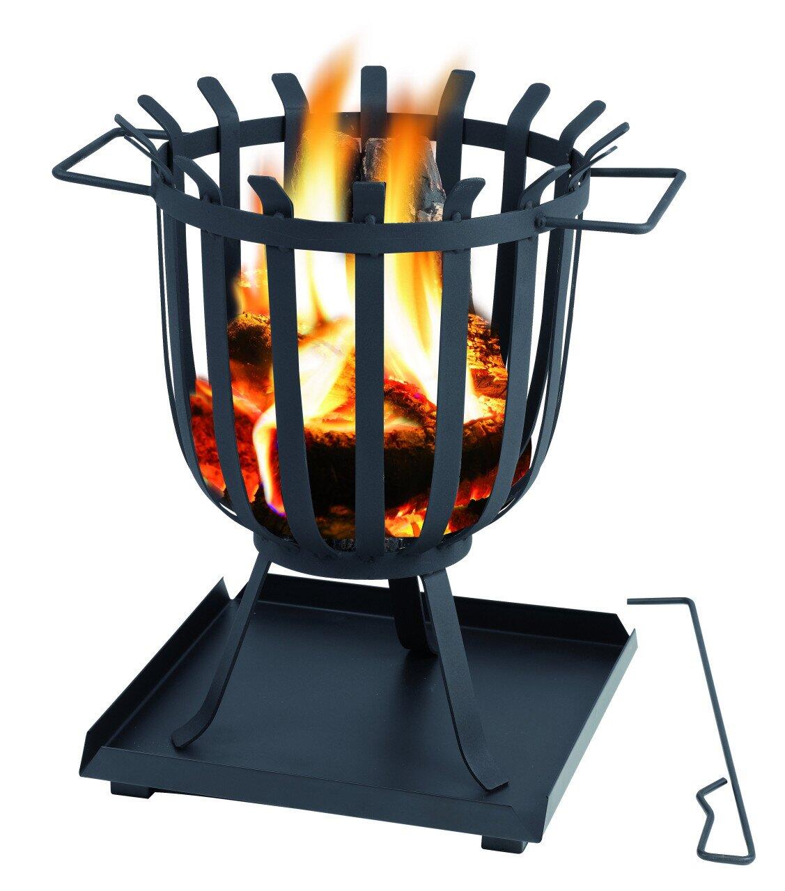 Tepro Brentwood fire basket 41.7 x 47.5 x 35 cm, black