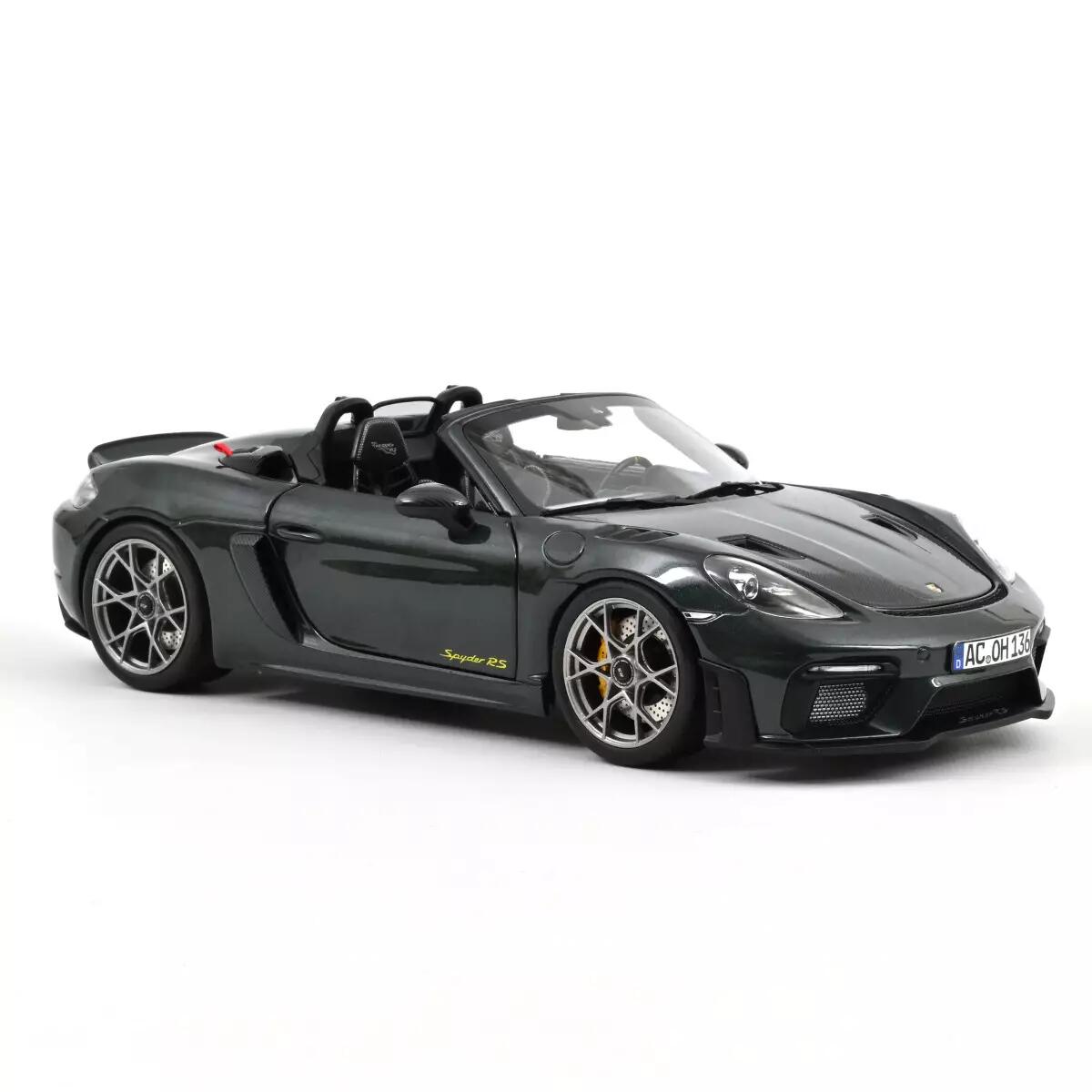 Norev - #187272 - 2023 Porsche 718 Spyder RS - Weissach Pack - vert forêt métallisé - 1/18