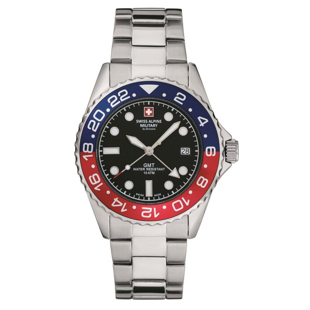 Swiss Alpine Military - 7052.1131 - Montre-bracelet - Homme - Quartz - Master Diver GMT