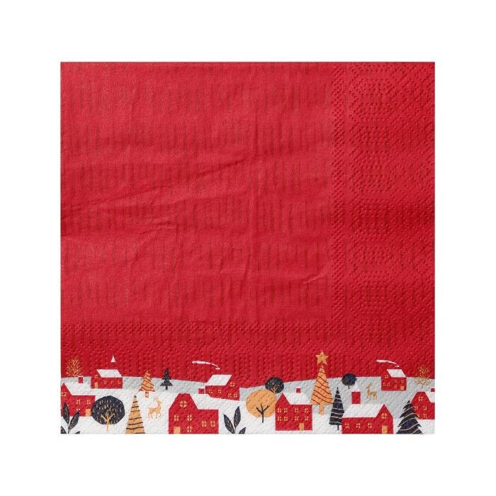 Eglo Napkins X-Mas Pasig red 16.5 x 16.5 cm - 20-pack