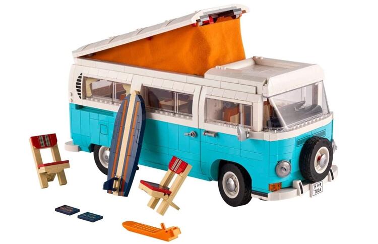 LEGO Volkswagen Lego®, T2 Camping, Hellblau/Weiss