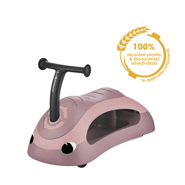 WALK N'ROLL 2 IN 1 ECOLOGIC - Voiturette à pousser et trotteur (6-36 mois) - Couleur mûre - GLOBBER