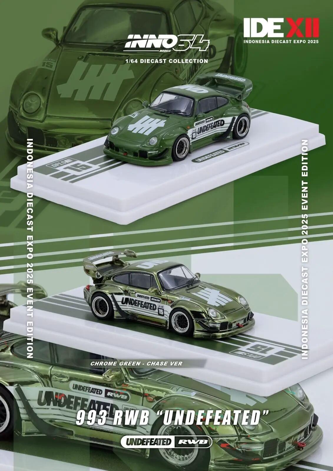 Inno64 - 1/64 993 RWB “UNDEFEATED” Vert (IN64-993RWB-UNDFTD-02)