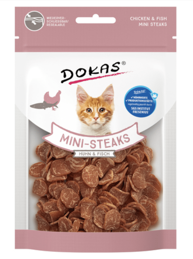 Mini steaks de poulet et de poisson