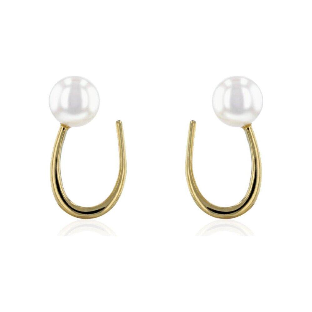 Luna-Pearls - 311.2008_6.5-7mm - Ohrringe - 585 Gelbgold - Süßwasser-Perle 6.5-7mm