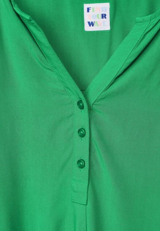 Cecil Tunic shirt in solid color - green (14794) - S | Letzshop