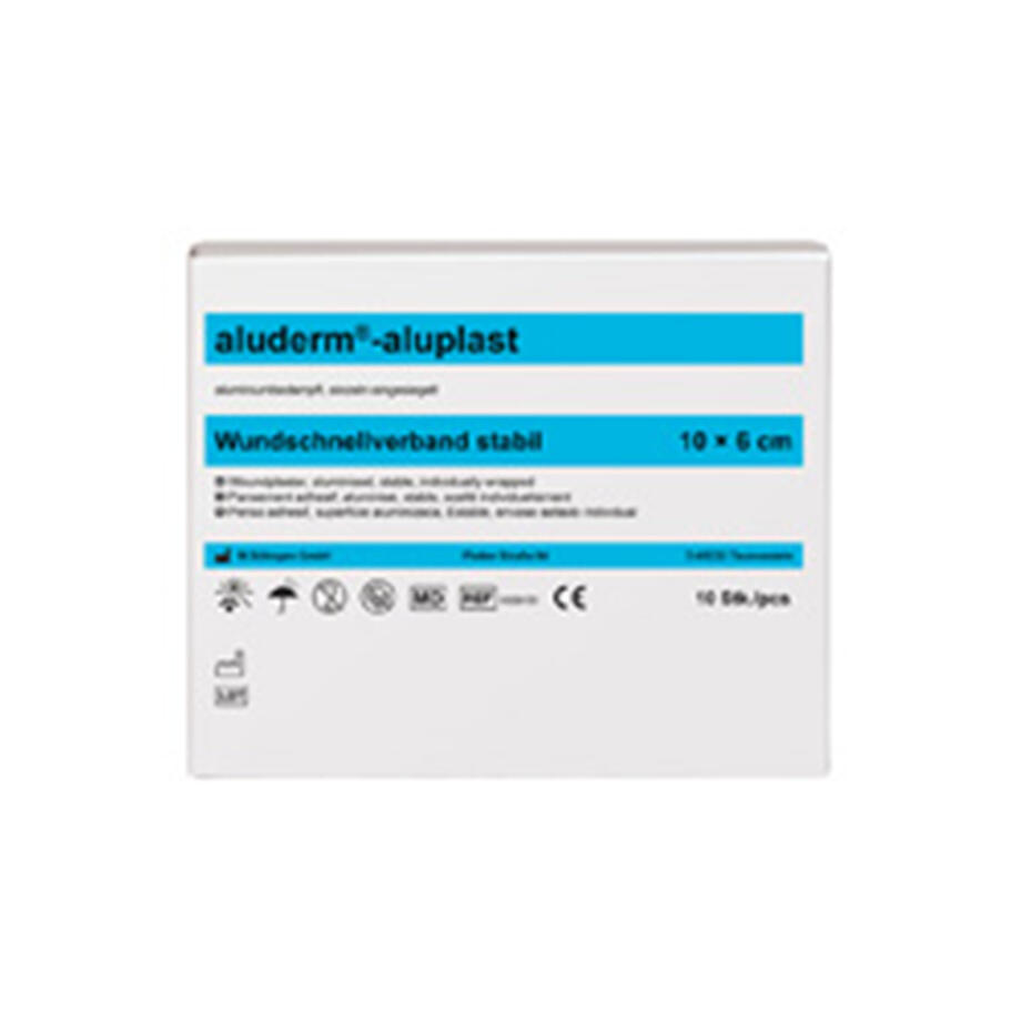 ALUDERM-ALUPLAST PFLASTER, STABIL, 1 M X 6 CM  IN 10 ABSCHNITTEN