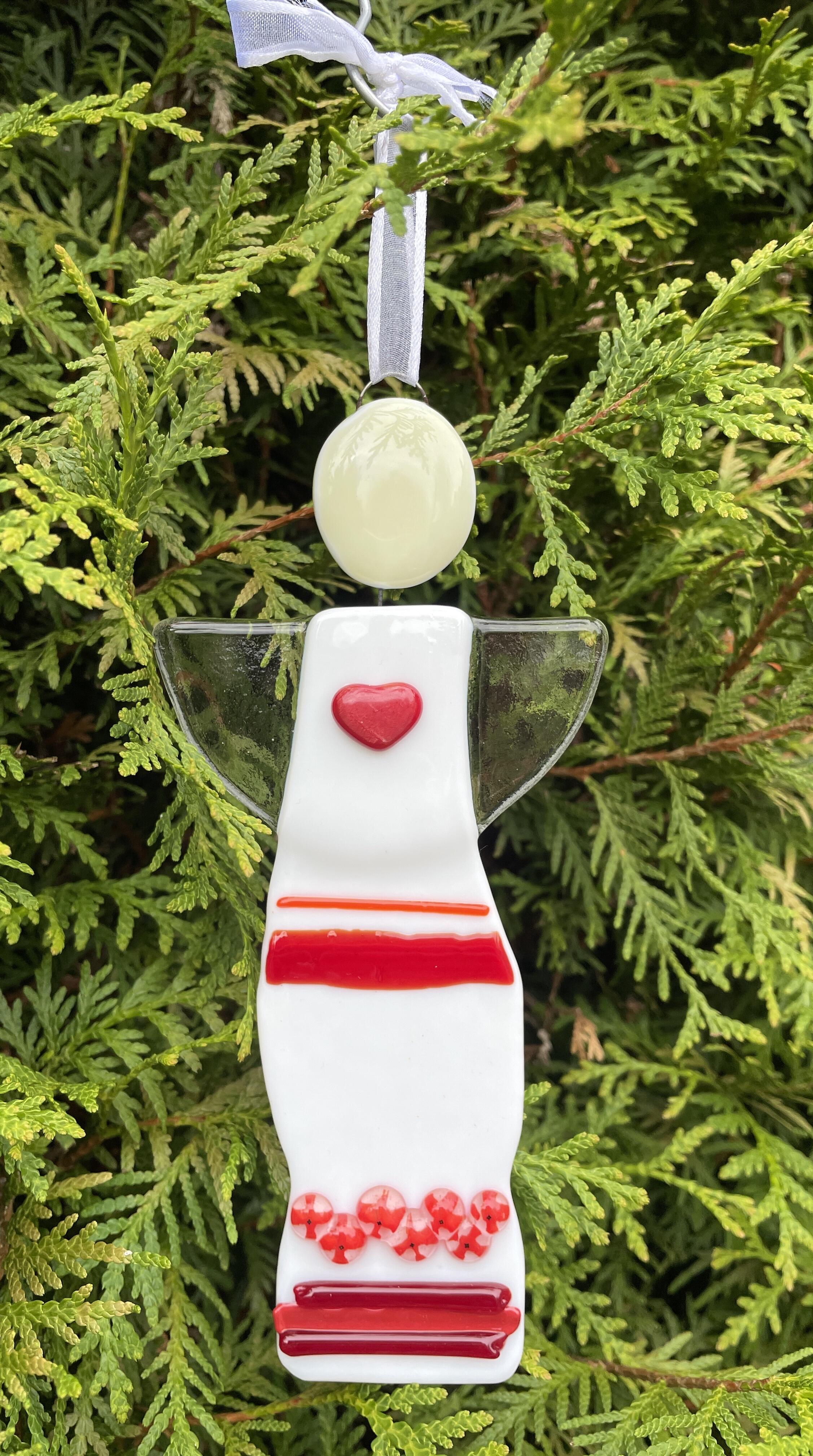 Angel, handmade glass with fused Millefiori – Design 12, unique piece