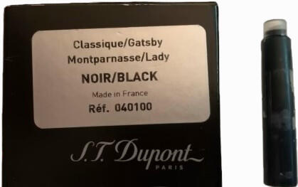 St Dupont Cartridge Intense Black 6pc