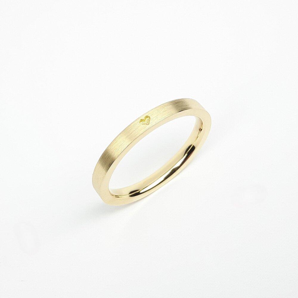 'heart', Ring 18kt Gelbgold.