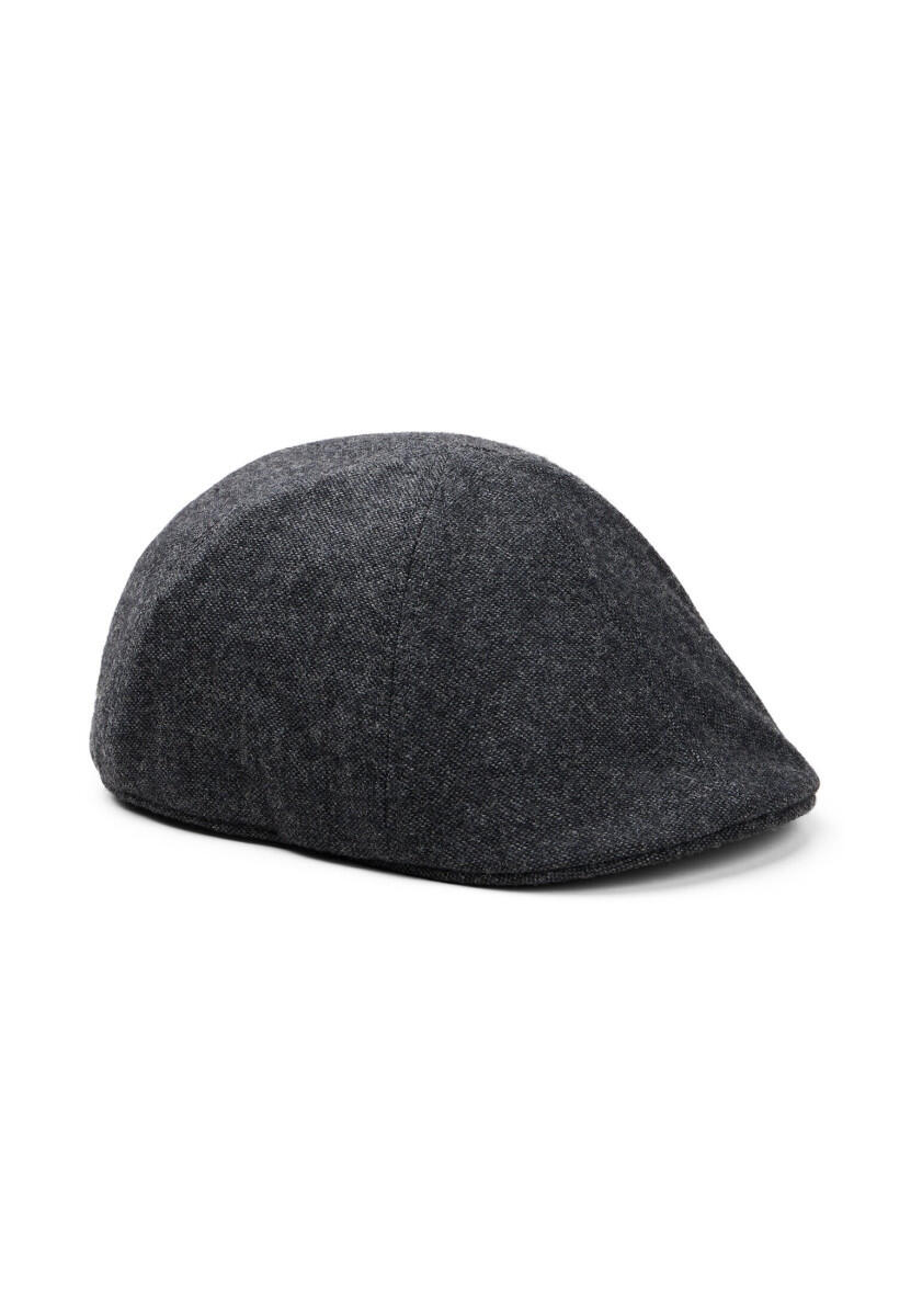 Casquette plate effet laine