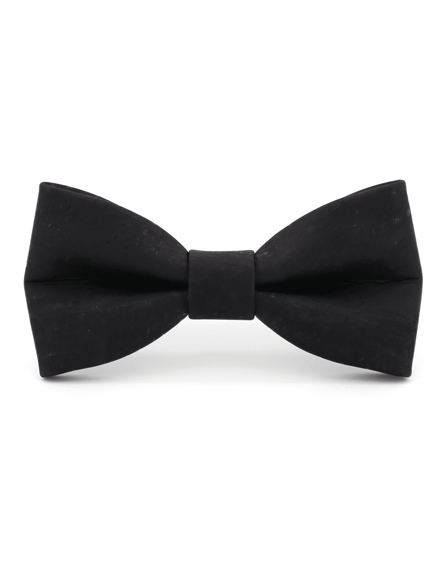 Noeud papillon en bouchons de liège - Black Solida