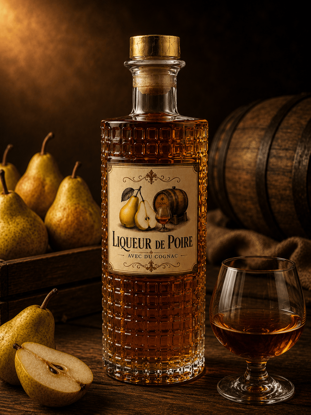 Birnenlikör mit Cognac 35 % Emitea 0,7 L