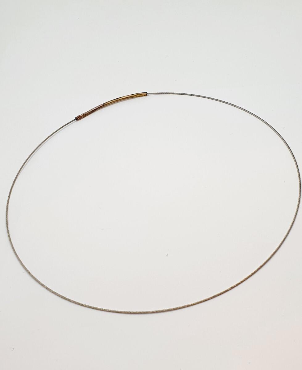 # Twisted steel wire necklace