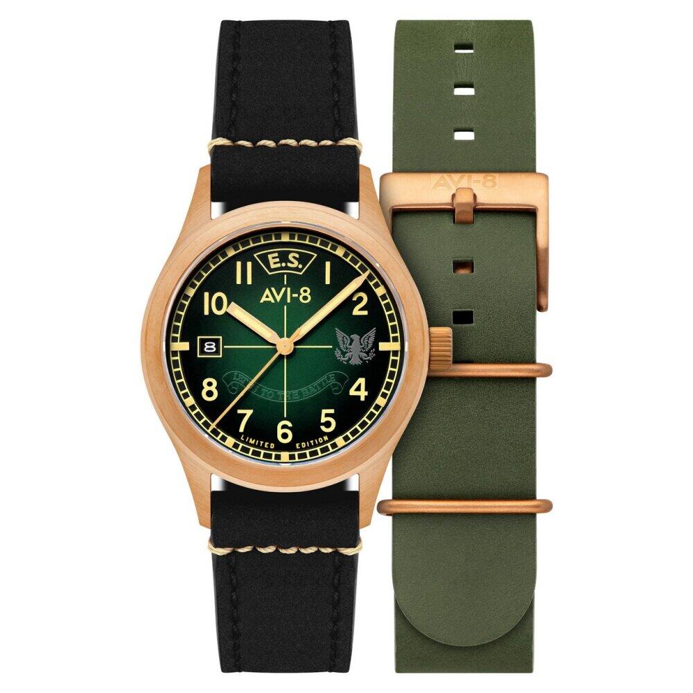 AVI-8 - AV-4145-03 - Armbanduhr - Herren - Automatik - Flyboy Eagle Squadron Bronze