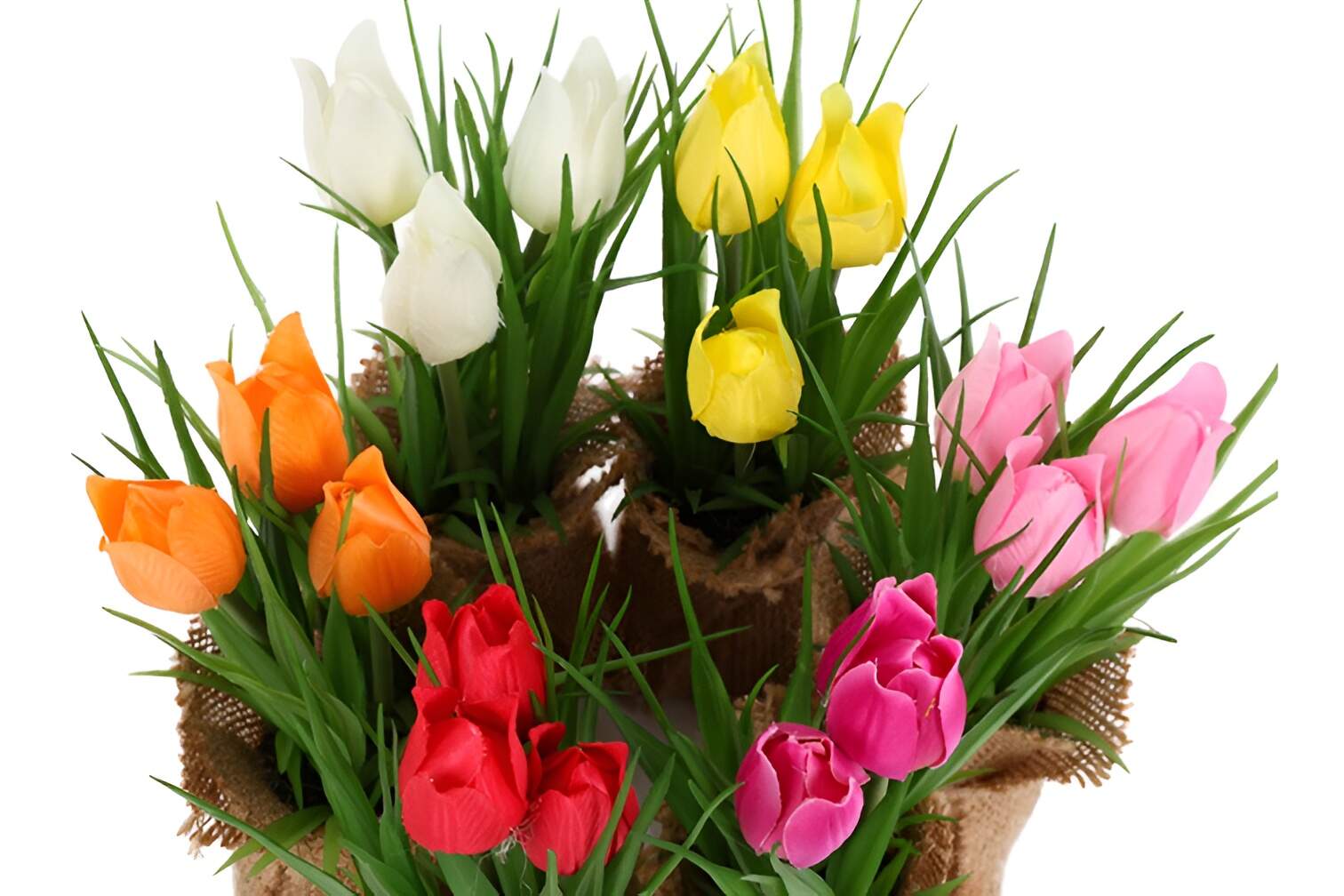 Countryfield Knstliche Tulpen im dekorativen Jutesack | Letzshop
