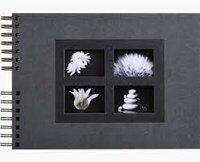 16241E: Album à spirales PASSION 32x22cm noir
