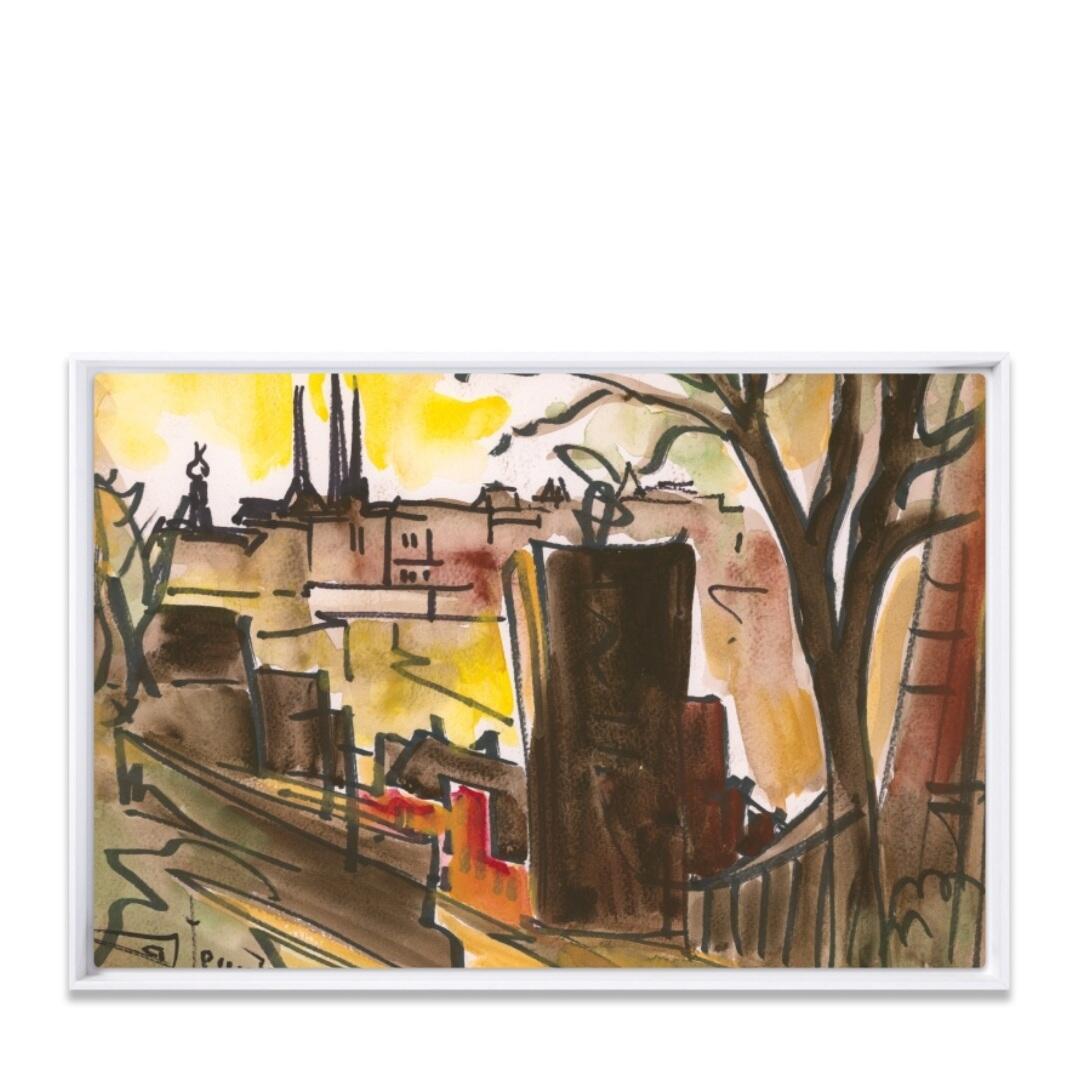 Limited Edition Art Print (Montée de Clausen, Jean-Pierre Calteux 1911-1983)