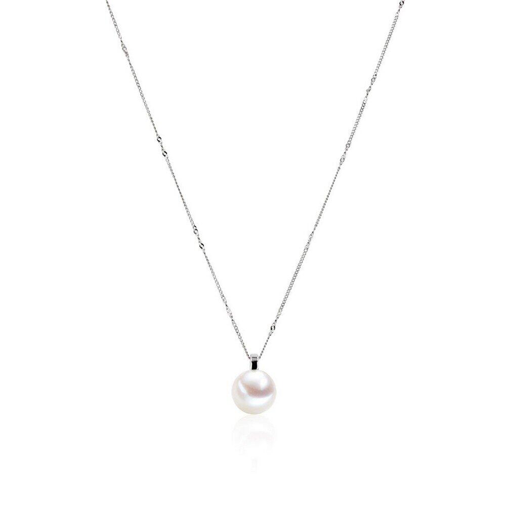 Luna-Pearls - 216.0837 - collier - femme - argent 925 rhodié - perle d'eau douce cultivée 10 à 10,5 mm