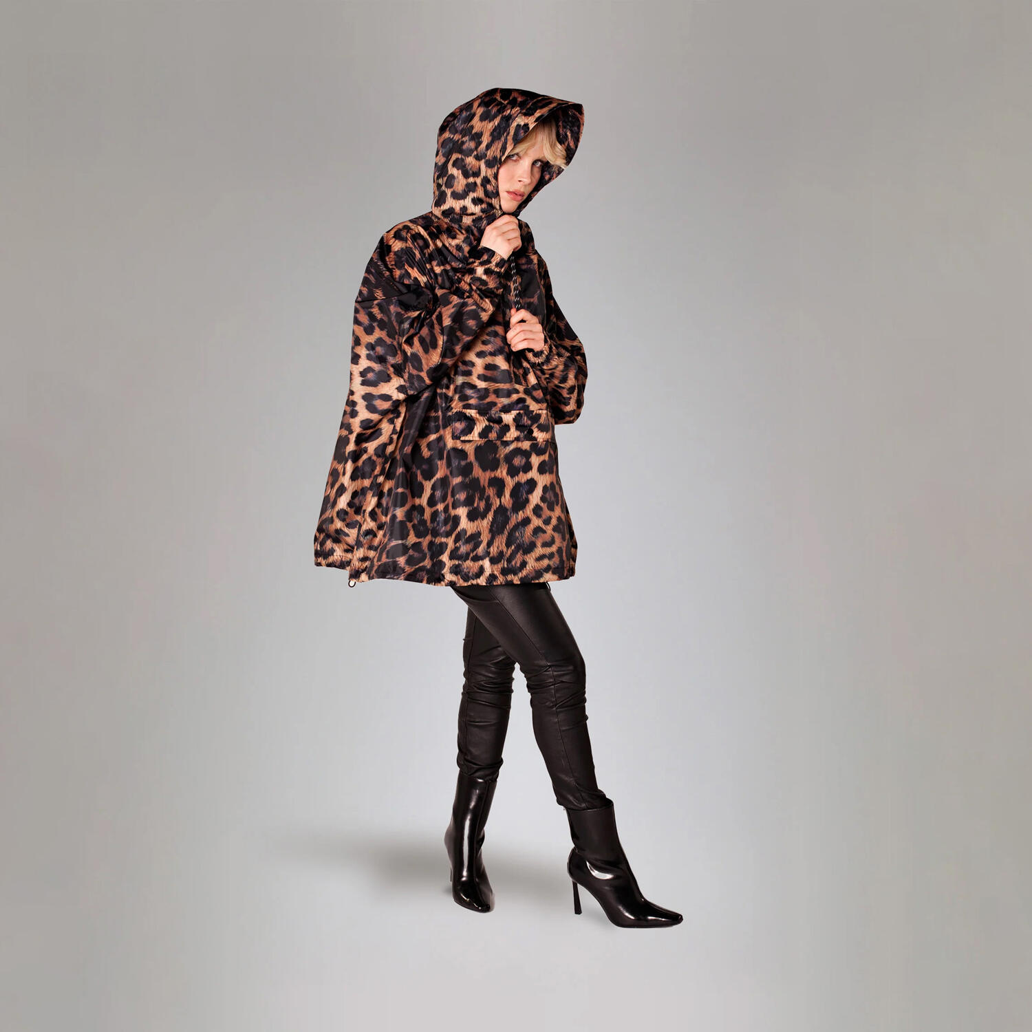 Rainkiss Dark Leopard Anorak
