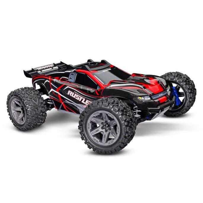 Traxxas 67164-4-RED Rustler 4X4 BL-2s Truggy électrique brushless RED 1:10 RC